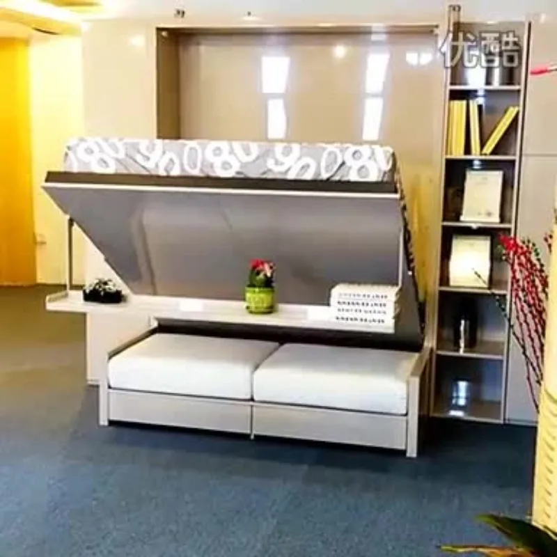 Folding Bed Hidden Bed Flip Hidden Bed Wall Bed Sofa Integrated Murphy Bed with Sofa Cama Plegable Кровать Кресло Кровать