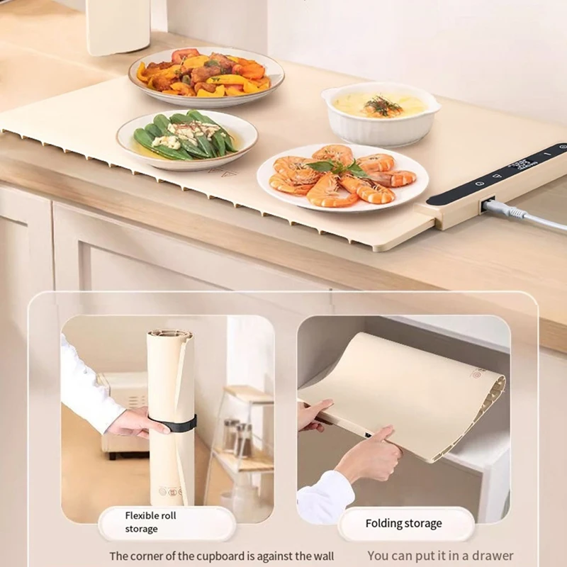 Home Warming Board Table With Food Storage Insulation Board Hot Food And Rice Constant Temperature Board