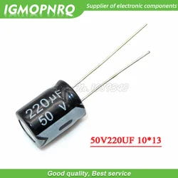20PCS 50V220UF 10*13mm 220UF 50V 10*13 Aluminum electrolytic capacitor