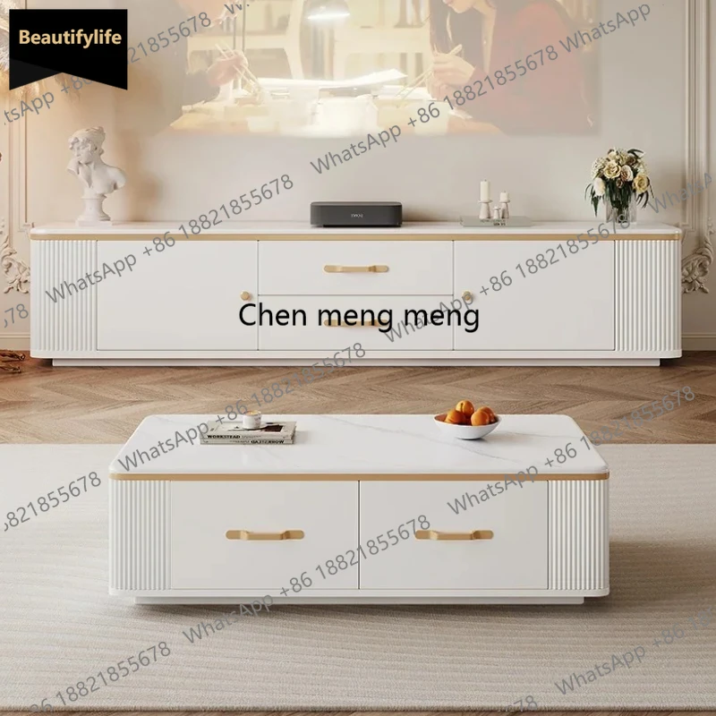 

Q181 Solid Wood Design Tv Stand Coffee Table Luxury Showcase Home Tv Stand Living Room Universal Mueble Para Televisor Home Furn
