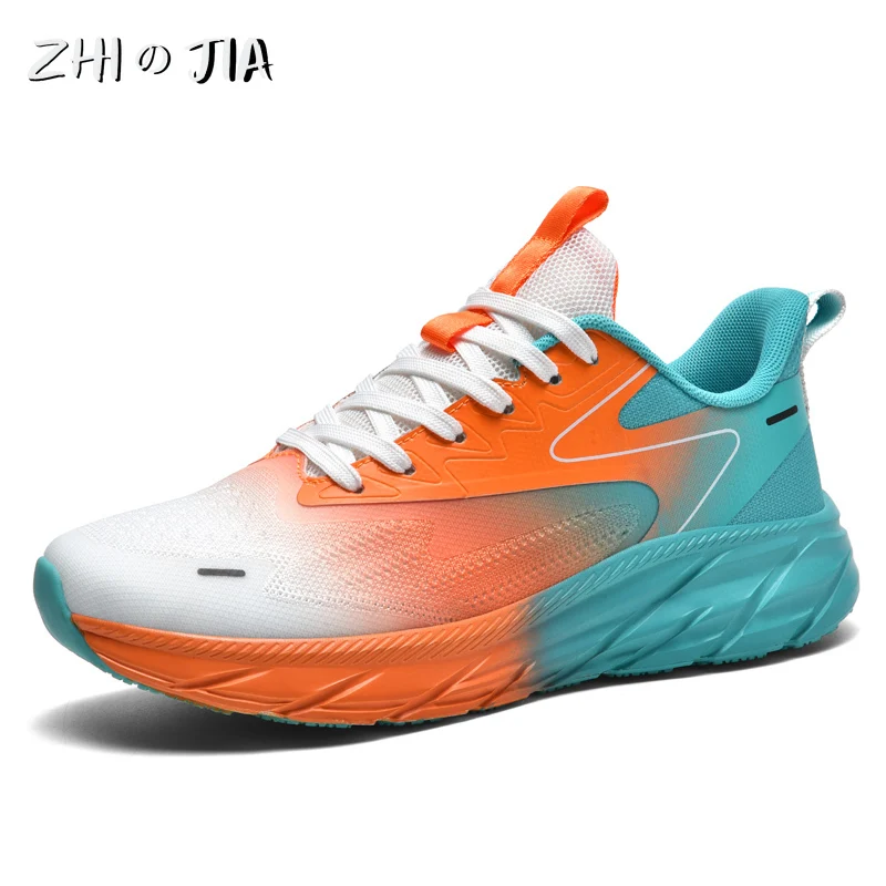Spring Summer Large Size Couple Nightglow Running Shoes Men's Outdoor Sneaker Low Top Mesh Breathable Shoes Fashion Casual Shoes