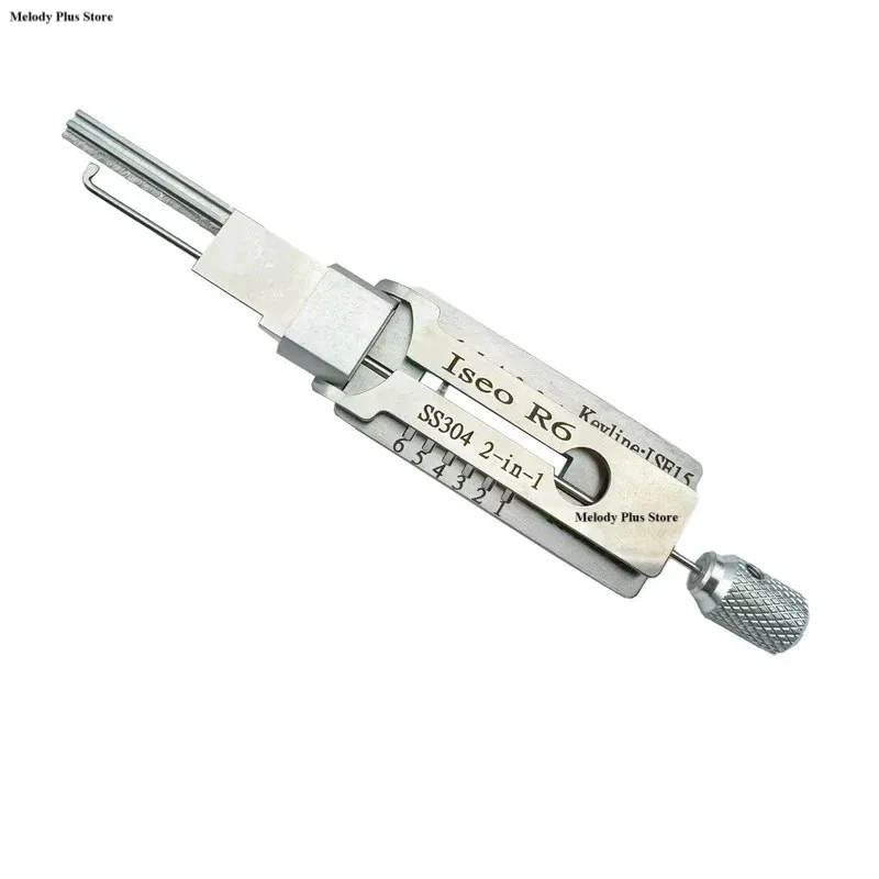 Iseo R6 2-in-1 Decoder Pick Tool SS304 Stainless Steel Precision Locksmith Entry Device for Professional Emergency Door Opening view 4