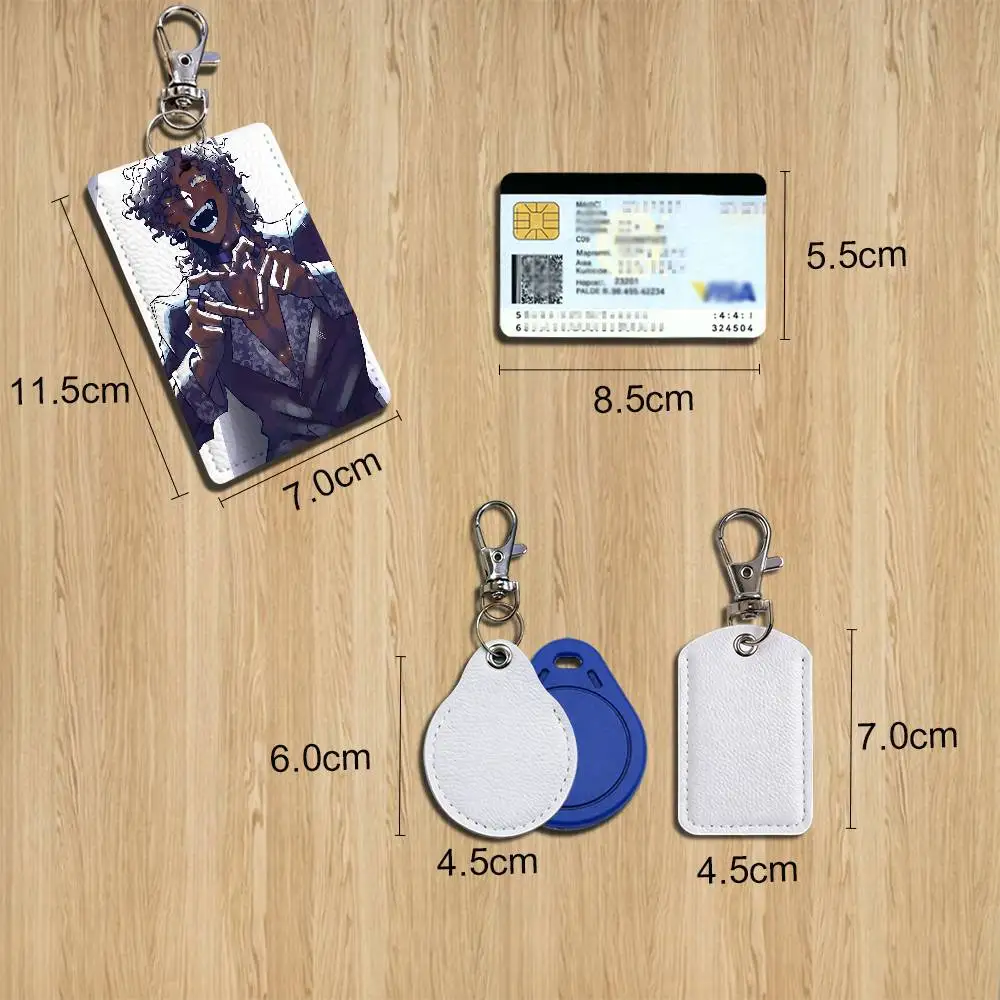 LOVE ERROR143 GAME Micah Yujin Leather Keychain Badge Holder with Lanyard  ID/Access Card Holder, Key Ring Accessory Gift Option