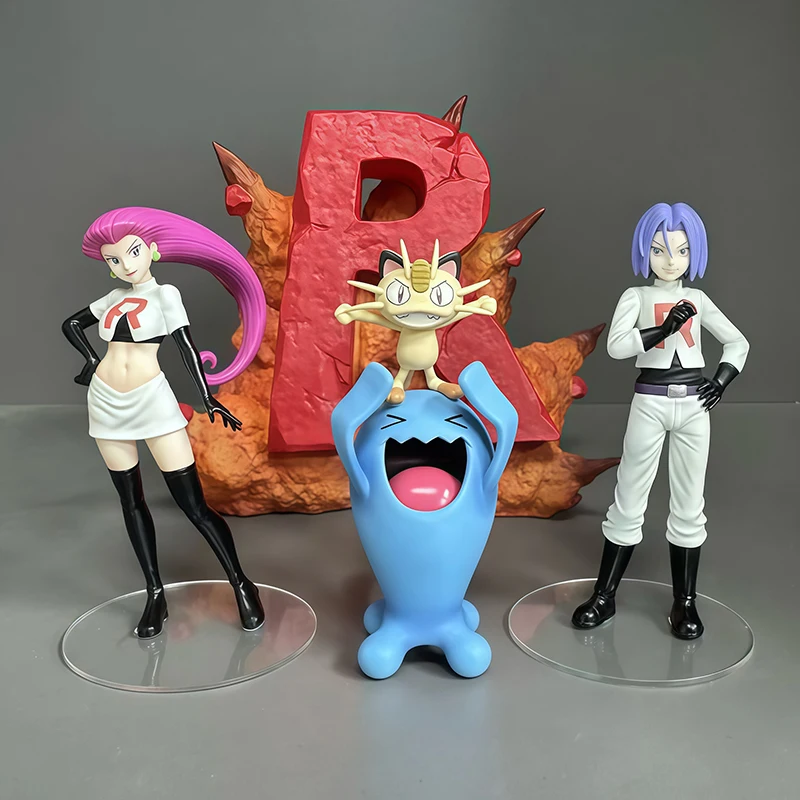 

Фигурки аниме Rocket Team, фигурки Джесси Джеймса, модель из ПВХ, украшение для комнаты, статуя, детский интересный подарок на день рождения, игрушка в подарок