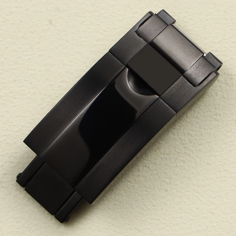 9x16 مللي متر حزام ساعة معدني المشبك ل رولكس دايتونا الغواصة GMT يخت ماستر الفولاذ المقاوم للصدأ قابل للتعديل زر معدني مشبك ساعة