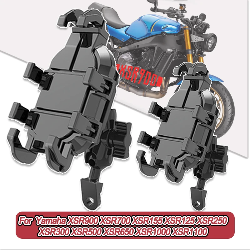 

For Yamaha XSR900 XSR700 XSR155 XSR125 XSR250 XSR300 XSR650 XSR1000 360° Adjustable Motorcycle Phone Holder Mount Bracket Stand