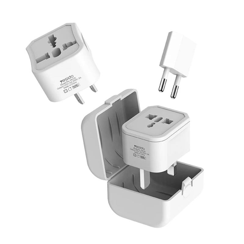 R1WD Universal Plugs Adapter Travel Adapter Wide Adaptability, Not Worry for Charging Easily Pass Airport Security Checks