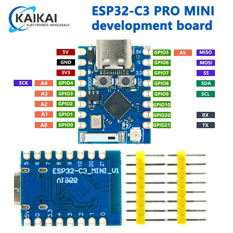 ESP32-C3 PRO MINI development board onboard ESP32-C3FH4 chip module WiFi Bluetooth development board