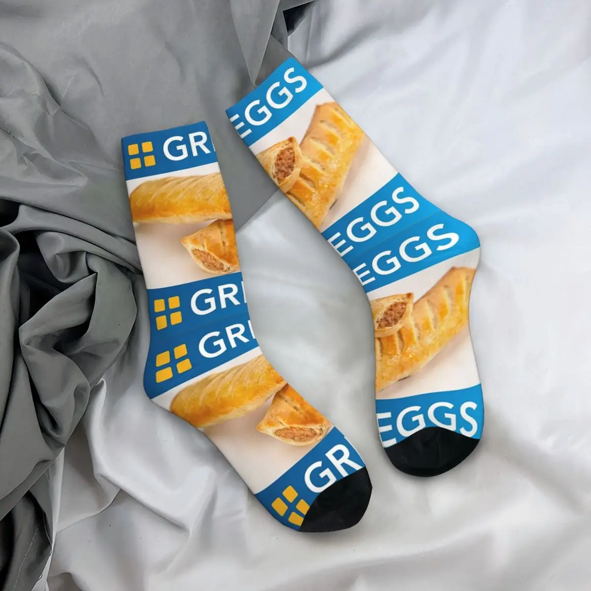 トレンドのグレッグスロゴソックス原宿スーパーソフトストッキングオールシーズンロングソックスアクセサリー男性用女性用クリスマスギフト