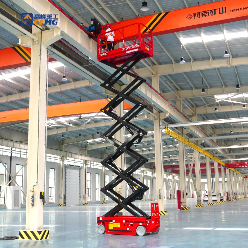 Afbeelding 5: Handmatig te slepen hydraulische schaarlift werkplatform semi-automatische verrijdbare schaarlift