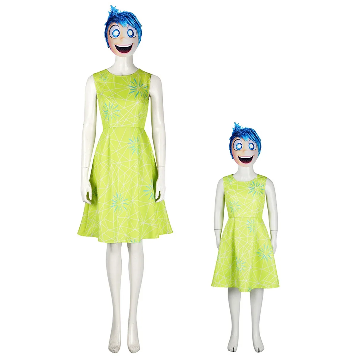 

New Movie Inside Cosplay Out 2 Costume Halloween Outfits Carnival Party Women Dress