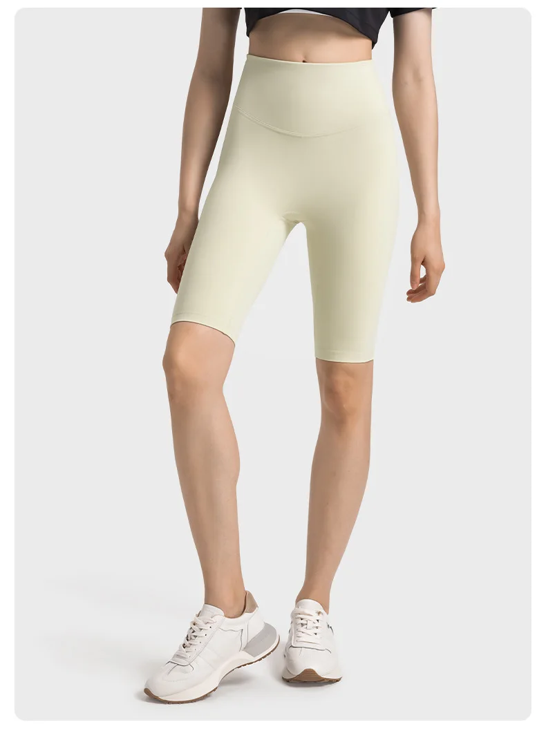 Leggings courts de fitness pour femmes, shorts push-up, coupe couvertes, demi-pantalon élastique, taille haute, collants d'entraînement fins d'été