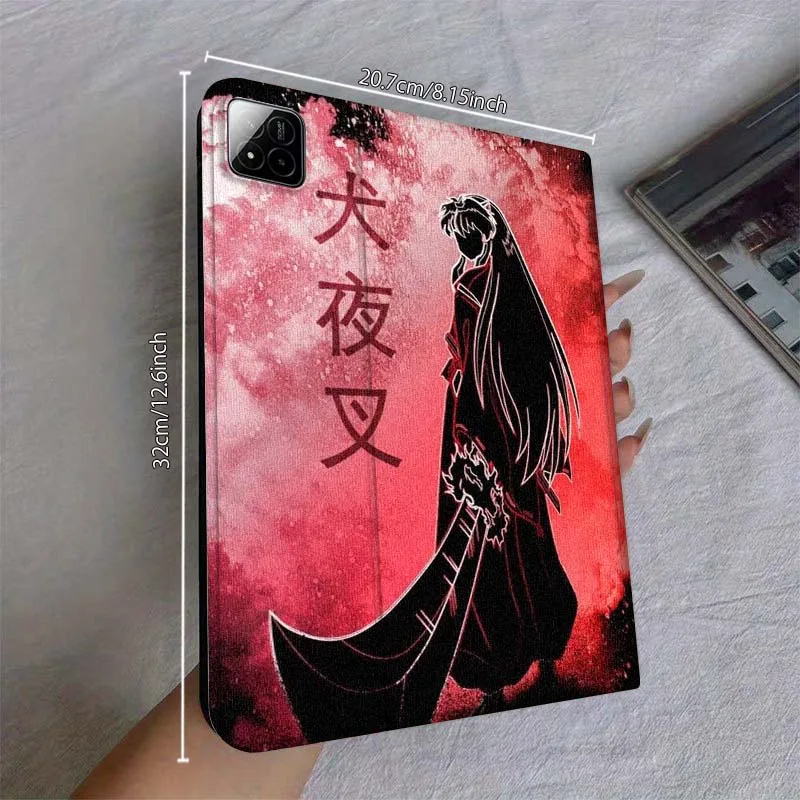 كاريكاتير إينوياشا شعار الفن ل Xiaomi Redmi Mi Pad 4 5 6 6s 7 7s SE Pro 2 11 Plus Max 12.4 11 11.2 12.5 8.7 بوصة حافظة كمبيوتر لوحي