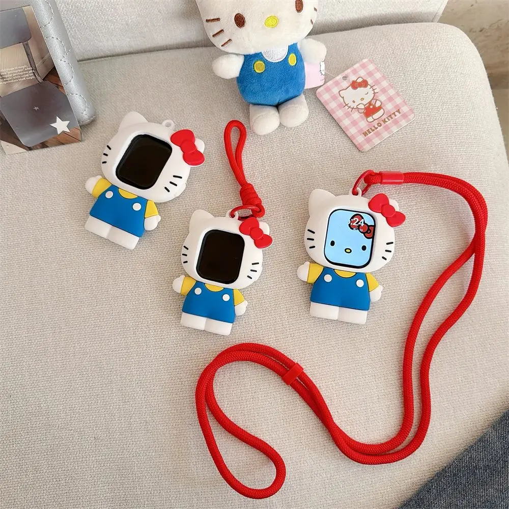 Cute Cartoon Sanrio HelloKitty Case for Apple Watch IPhone S10 Ultra S8 S7 Kawaii Anime Style Protective Cover Holiday Gift