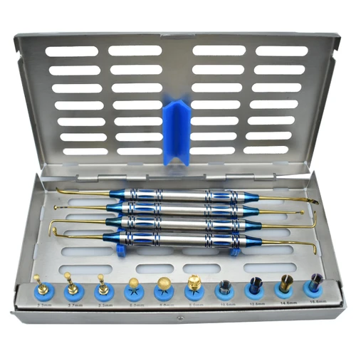 Kit de elevación de senos dentales, taladros para implantes, tapones, separador periosteal, planta, taladro de elevación externo, herramientas quirúrgicas