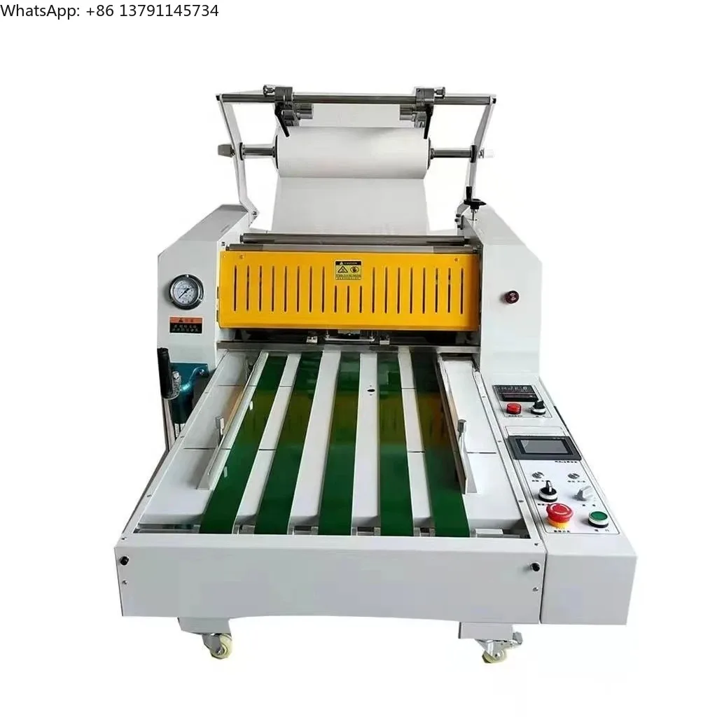 Automatische Schneidemaschine mit CE-Zertifikat, 520mm Papierlaminiergerät, Hydraulische Heißlaminiermaschine mit Überlappung