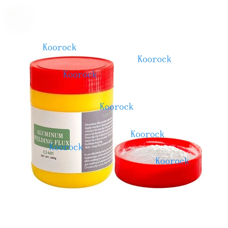 QJ401 Aluminum Brazing Flux Low Temp Aluminum Solder Powder for Aluminum & Alloys Gas Welding 560°C 500g/Bottle White Powder view 4