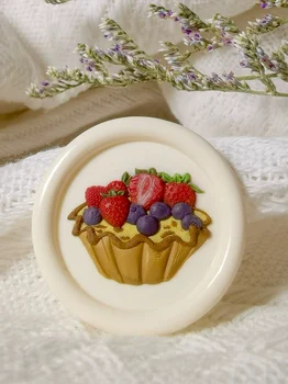 子供用ワックスシールスタンプ、3Dタルトファイヤーシール、銅ヘッド、多層、レーザーレリーフ、封筒、招待状、手作り、DIYおもちゃ、25mm