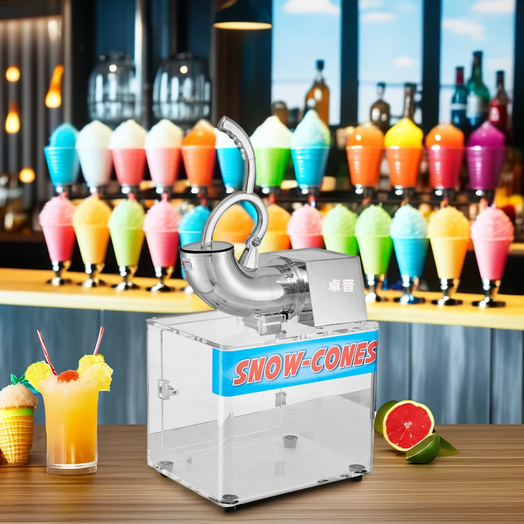 

220V Commercial Electric Snow Cone Machine Shaved Ice Machine Snow Ice Breaker