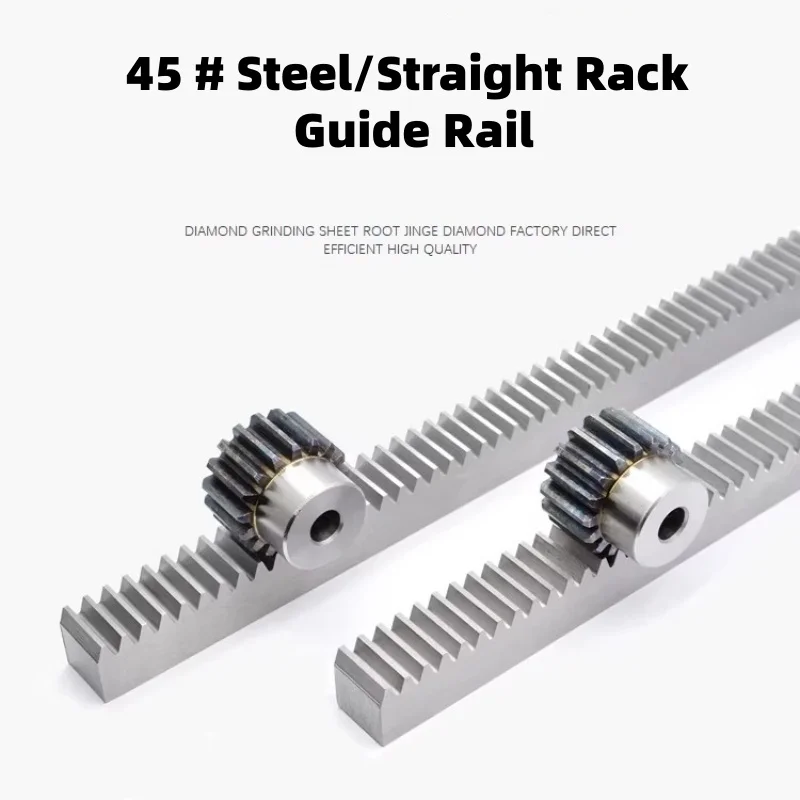 1pc Length 0.3/0.5M Straight Rack And Pinion 1-3 mold Gear Tooth Strip Guide Rail Metal Oblique CNC Gear Rack
