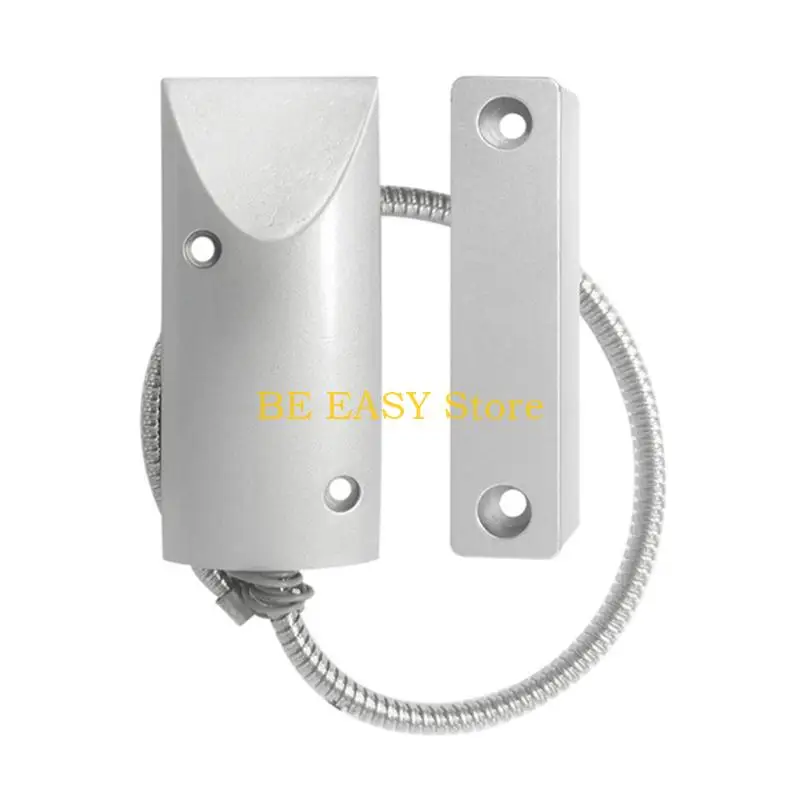 E28F 1 مجموعة جهاز استشعار الباب المغناطيسي إنذار نافذة الباب عالية الأمان إنذار البلاستيك مناسبة للاستخدام السكني والتجاري #2