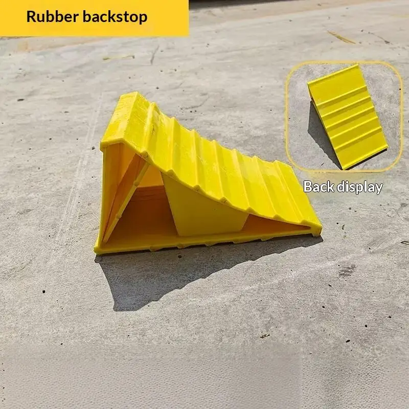 1Pcs Portable Car Wheel Chock Non Slip Universal Fit Tire Stop Block for Truck SUV RV Parking Vehicle Accessory