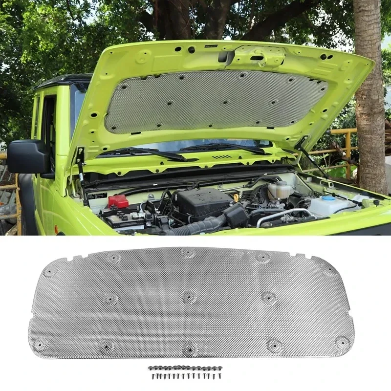 Car Hood Pad Dampening Mat For Suzuki Jimny 2019 2020 Automobile  Accessory Engine Heat Sound Noise Insulation Absorb Padding