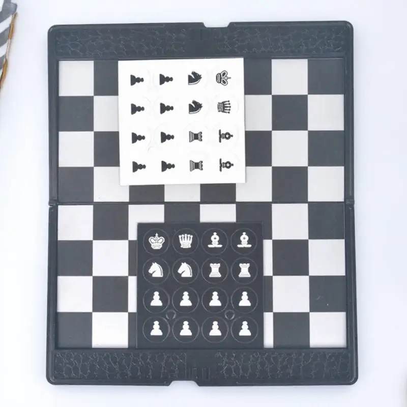 

1 Set Foldable Checkers Premium Synthetic Portable International Thin Design For