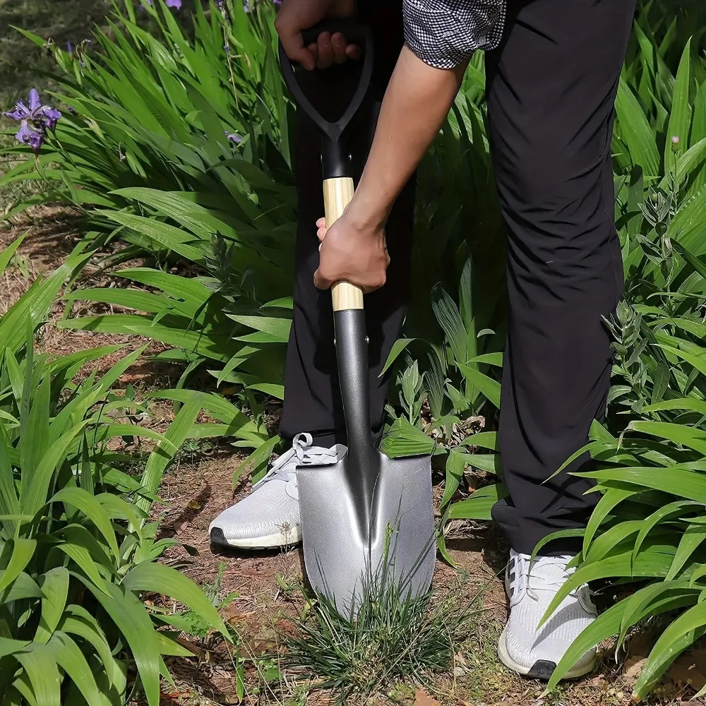 35.8/50.5cm Digging Shovel Manganese Steel Shovels Kids Trowel Waterproof Rustproof Garden Scoop for Outdoor Beach Camping image 3