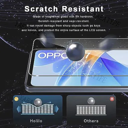 ل ممن لهم A78 5G A56s A98 F23 K11x A16e A17 A17k A36 A57 4G A57s A58x A58 A76 A77 A77s واقي للشاشة الزجاج المقسى غطاء الفيلم #4