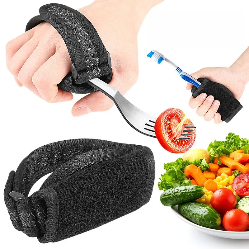 Elderly Tableware Eating Hand Strap Honeycomb Anti-skid Anti-shake Cuff Auxiliary Tableware Spoon Fork Anti-wine Auxiliary Belt