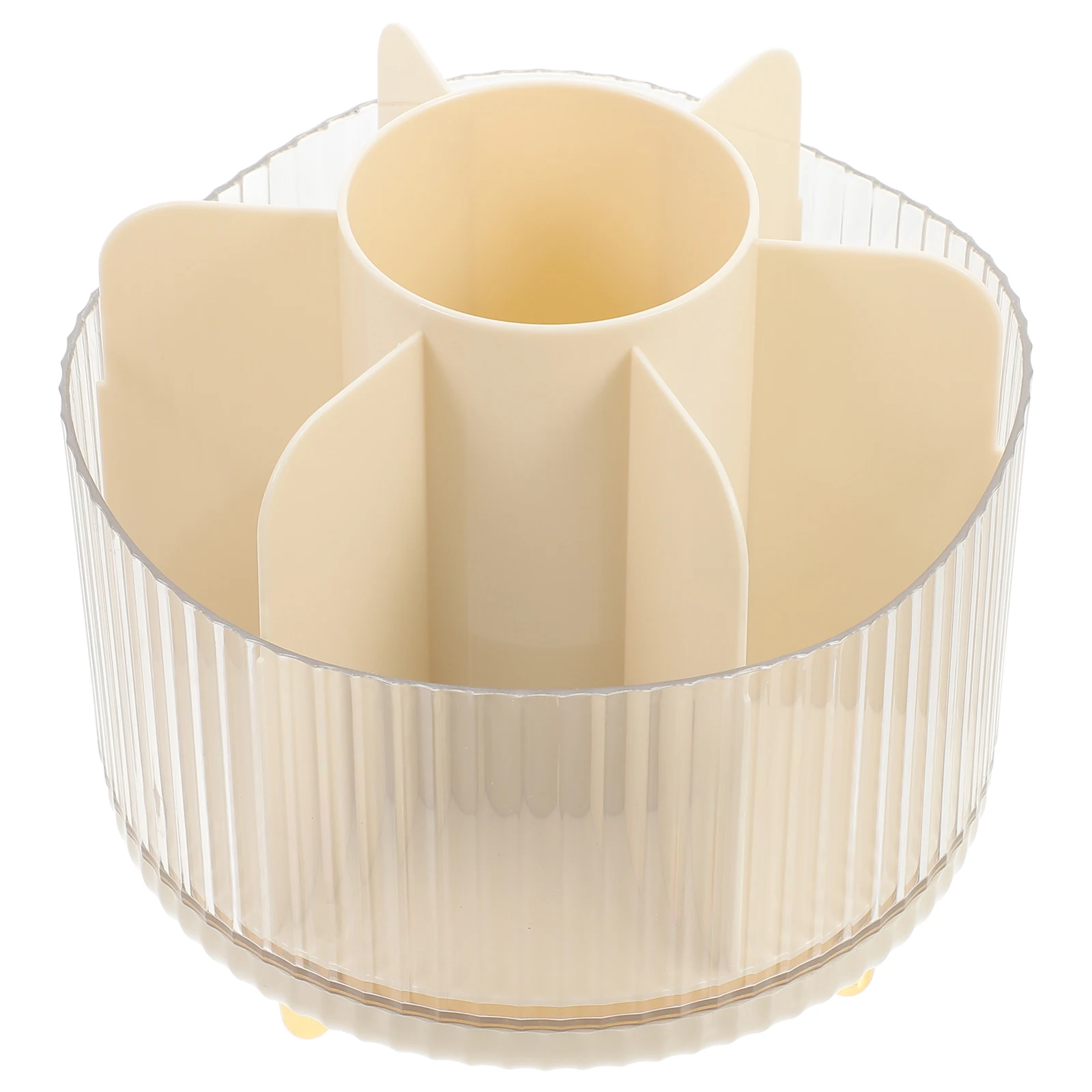 

360 Degree Rotating Makeup Brush Holder Storage Organizer Multi-Grid Vanity Holder For Pens Makeup Brushes Home Office
