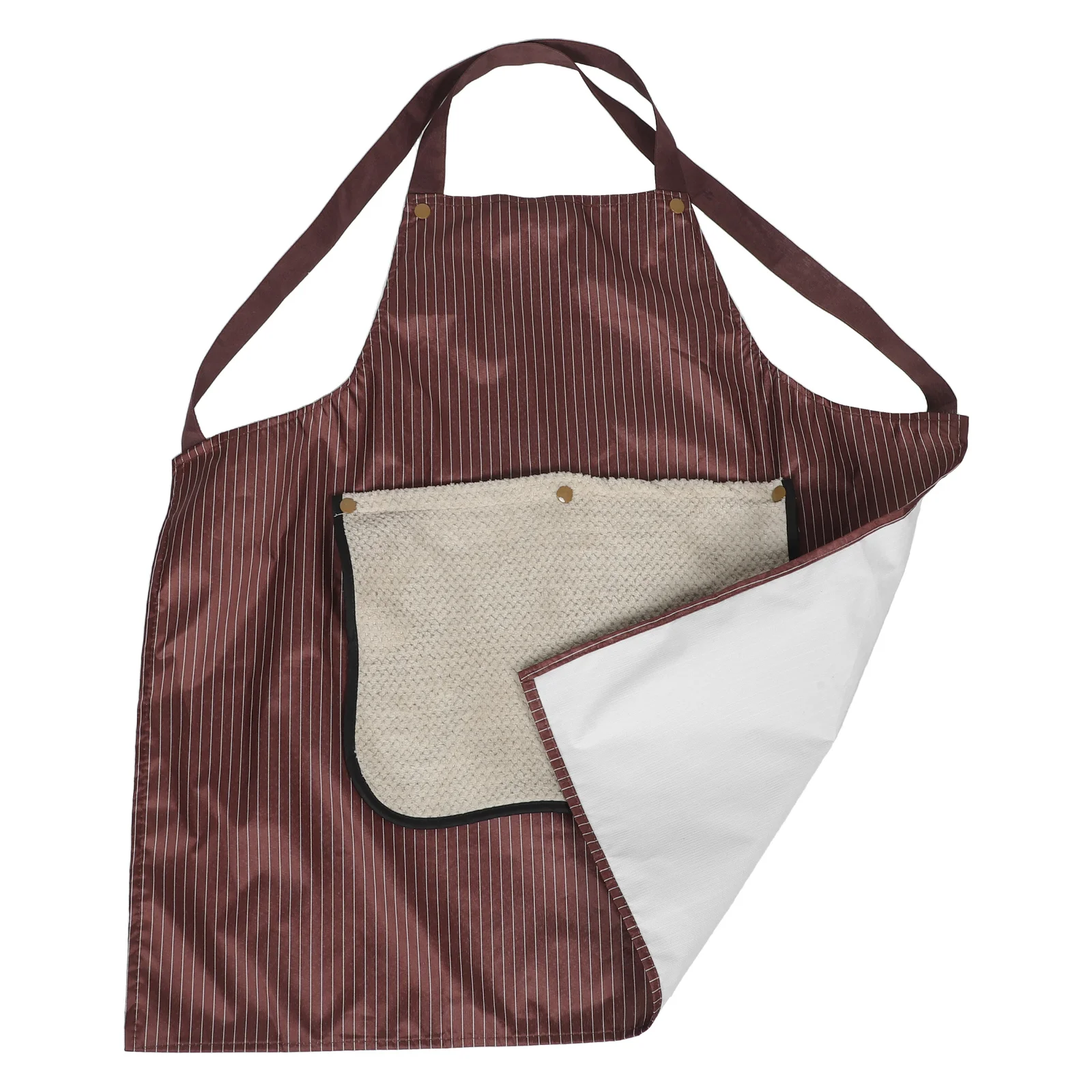 

Waterproof Long Apron Detachable Hand Towel Full Coverage Cross Back Design Heavy Duty Polyester Large Pockets for Kitchen