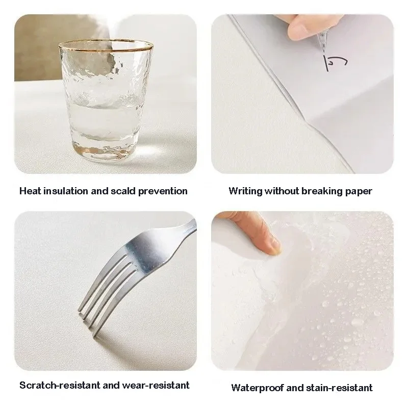 Cute Kitten Pu Leather Mousepad Office Desk Mat Mouse Pad Computer Speed Type Carpet Mat Player Laptop Keyboard Cartoon