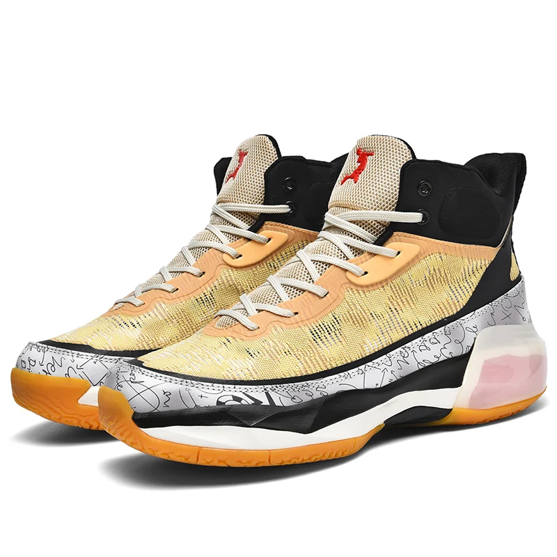 Youth Basketball Trainers Comfortable Mid Top Basketball Shoes 36-45 Quality Youth Fitness Basketball Shoes