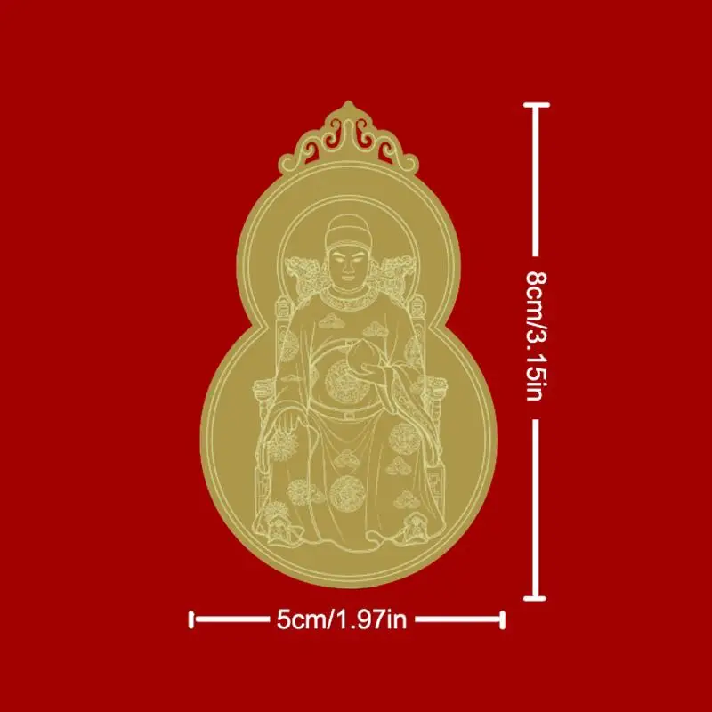 2027 Tai Sui Card Feng Shui Prayer Gold Card Exorcism Protection Gift Safe Bring In Wealth And Treasure Home Decoration