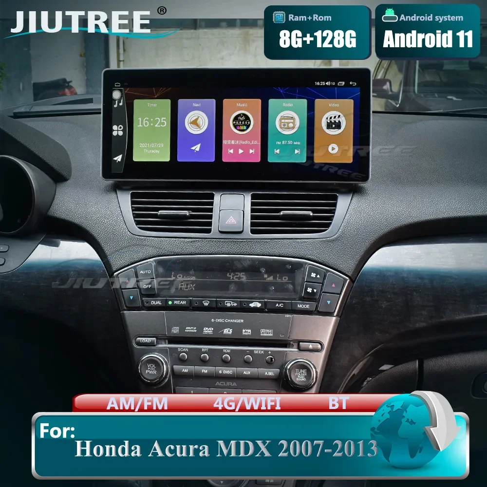 

Автомагнитола на Android 11 для Honda Acura MDX 2007 2008 2009 2010 2011 2012 2013 GPS навигация 2 Din Carplay