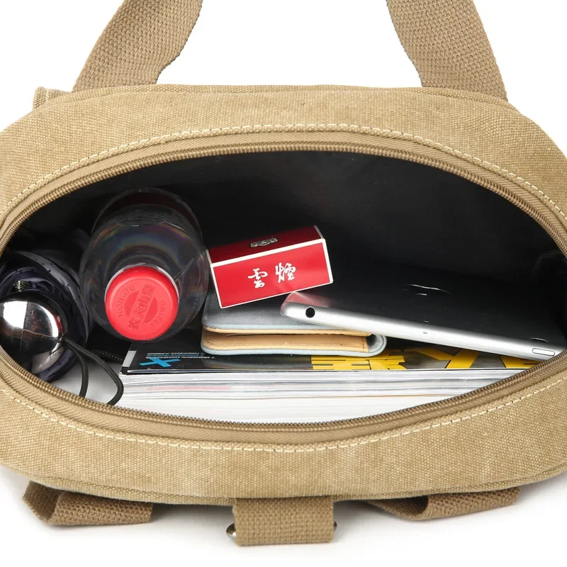 Bolso escolar de lona para hombre, bolsa de hombro informal para cantante, bolso de viaje para ordenador, bandolera multifunción, tendencia, 2023