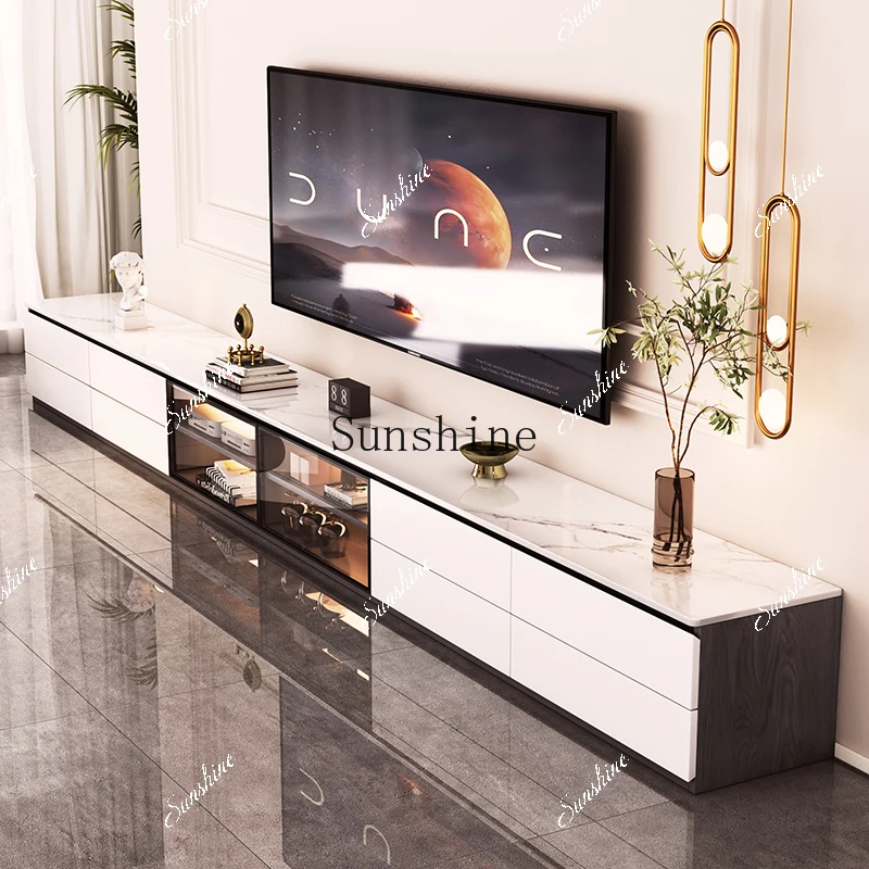 

Living room household small apartment modern simple glass floor cabinet FT