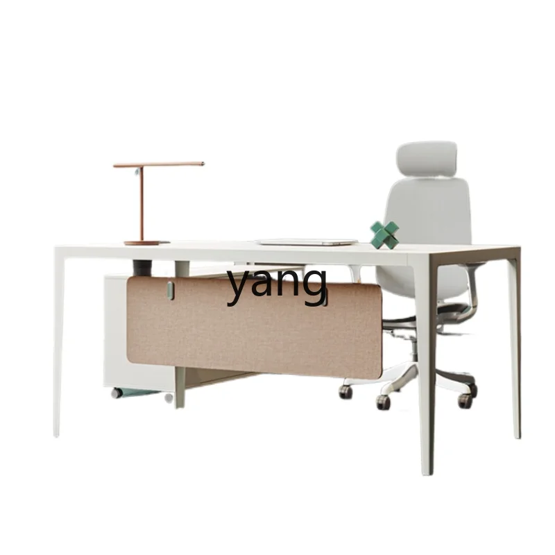 

Yjq Manager's Office Desk Simple Modern Minimalist Boss Office Supervisor Table and Chair Combination