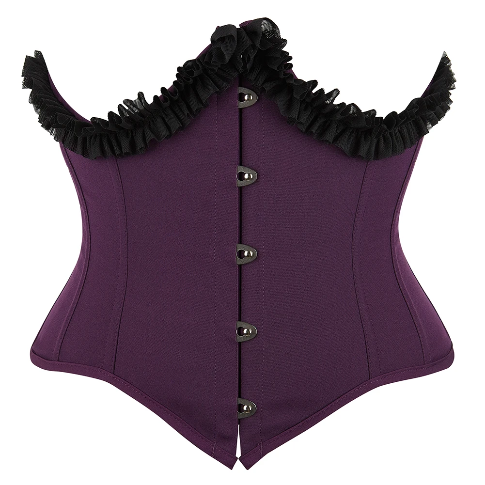 Underbust Corset Sexy Waist Cincher Corsets Gothic Bustier Top Corset Plus Size Corpete Corselet Green Purple Red Blue XS-7XL