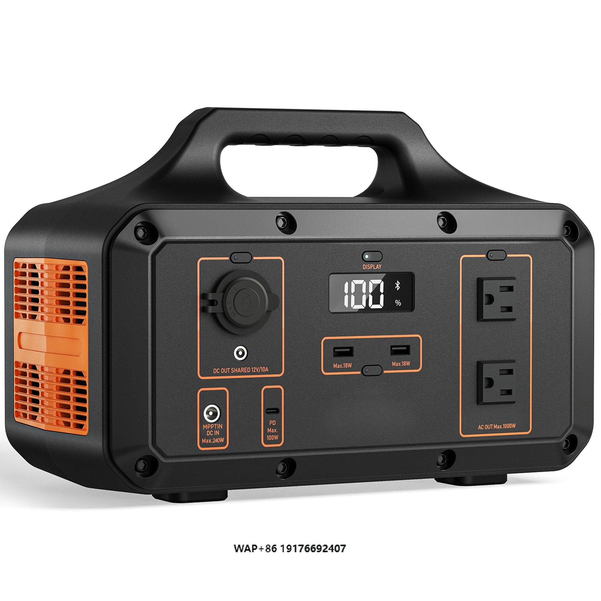 

Portable Power Station 1021Wh Solar Generator Ternary Lithium Ion Battery for Outdoor Camping Home Emergency