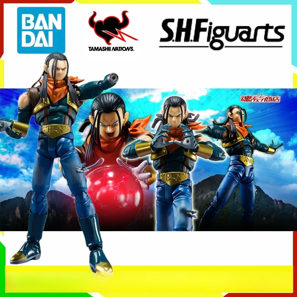

Original Bandai TAMASHII NATIONS Dragon Ball GT S.H.Figuarts Super Android 17 Action Figure 20 cm