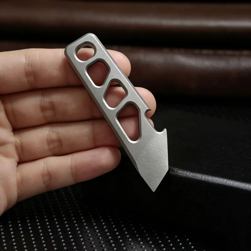 Stainless Steel Mini Pry Bar Multi-Function Keychain Hanging EDC Portable Package Opening Tool Bottle Opener