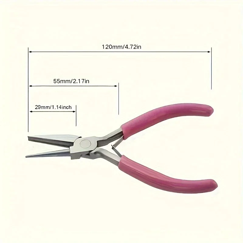 vvocci precision ideal DIY manual tools,used for jewelry making mini wire loop tools, 5-inch professional round concave pliers