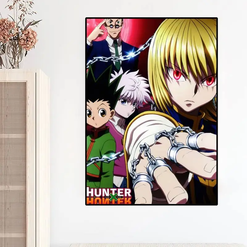 Anime HUNTER x HUNTER Gon Zoldyck Hisoka POSTER Poster stampe pittura murale camera da letto soggiorno decorazione casa