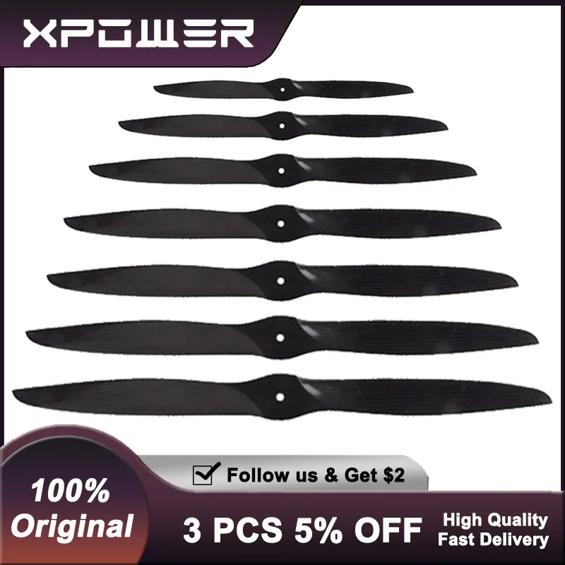 

Пропеллер XPOWER из углеродного волокна 16-22 дюйма для радиоуправляемых газовых моделей самолетов с фиксацией крыла