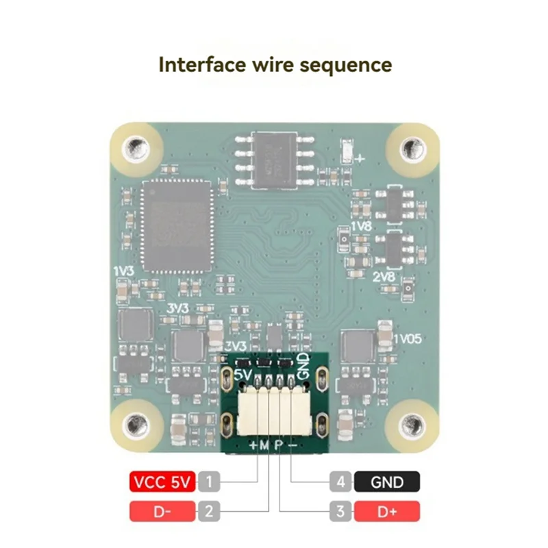12MP High Definition USB Camera Module with Dual Mic Machine Vision Development Board Accessories