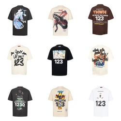 Frosch Drift RRR123 Modemarke Streetwear Hip Hop Grafiken bedruckte Kleidung lose übergroße Tops T-Shirts T-Shirt für Männer Unisex