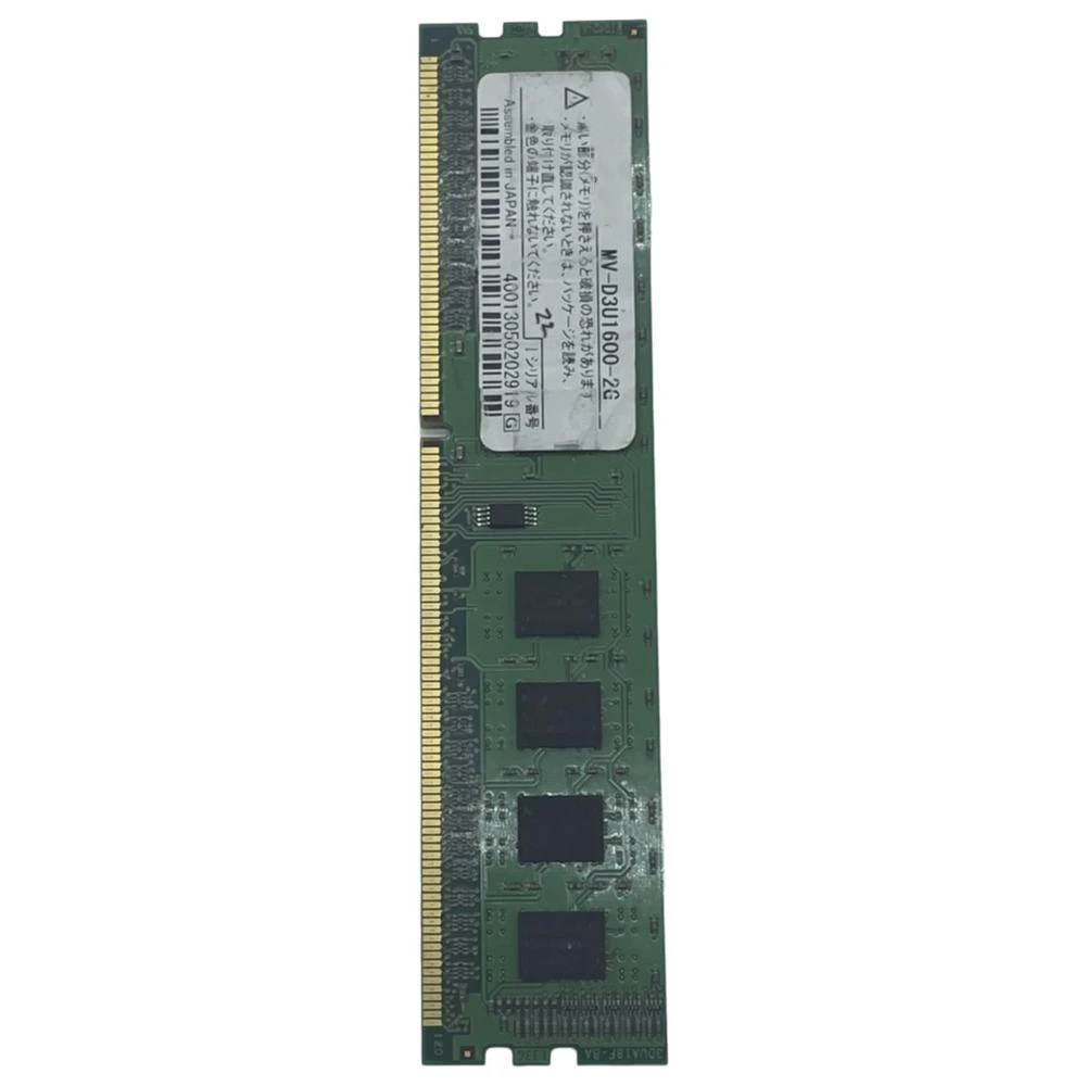 Memória do computador Desktop, DDR3, MV-D3U1600 Fits para BUFFALO, 2GB